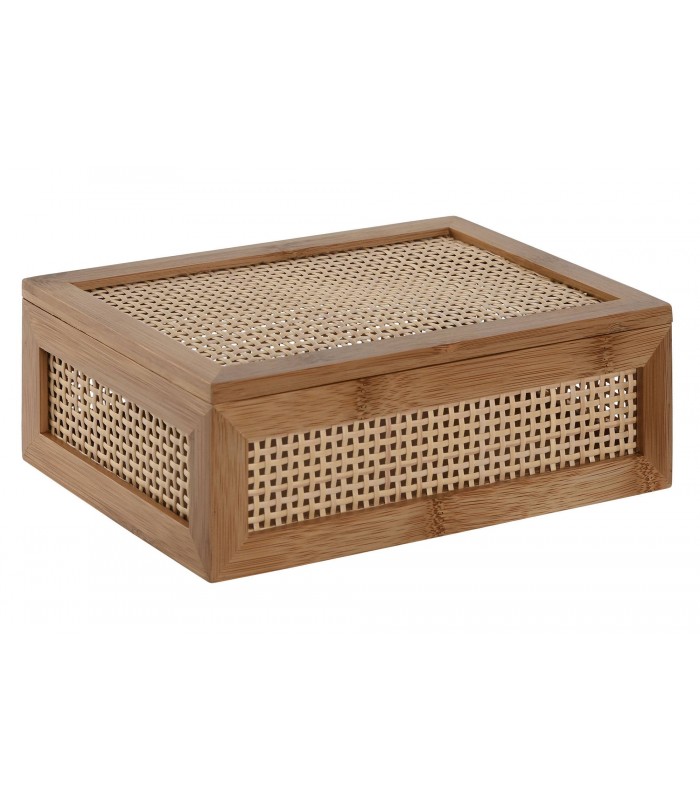 CAJA BAMBU RATAN 23*15*8CM PC-217535