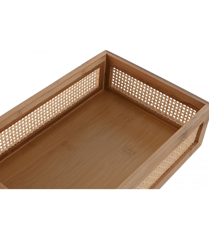 BANDEJA BAMBU/RATAN 26*17*7CM PC-217534