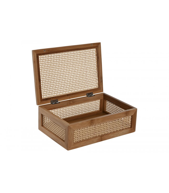 CAJA BAMBU RATAN 23*15*8CM PC-217535