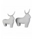 SET/2 TOROS ARENADOS 23*20CM Y 18*17CM 221-8323