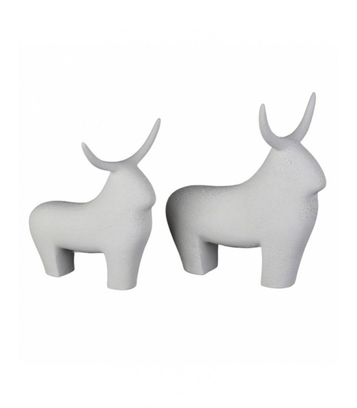 SET/2 TOROS ARENADOS 23*20CM Y 18*17CM 221-8323