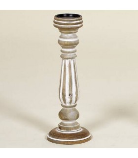 CANDELABRO MADERA Ø15*H44CM 71259