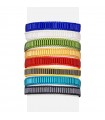 PULSERA ACERO Y PIEDRAS CRISTAL  BPU918