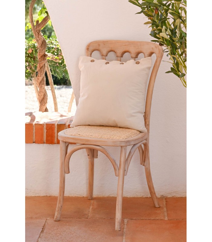 SET/4 SILLAS ABETO/RATAN 45*46*92CM MB-217345
