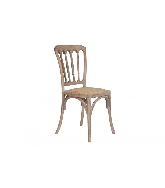 SET/4 SILLAS ABETO/RATAN 45*46*92CM MB-217345