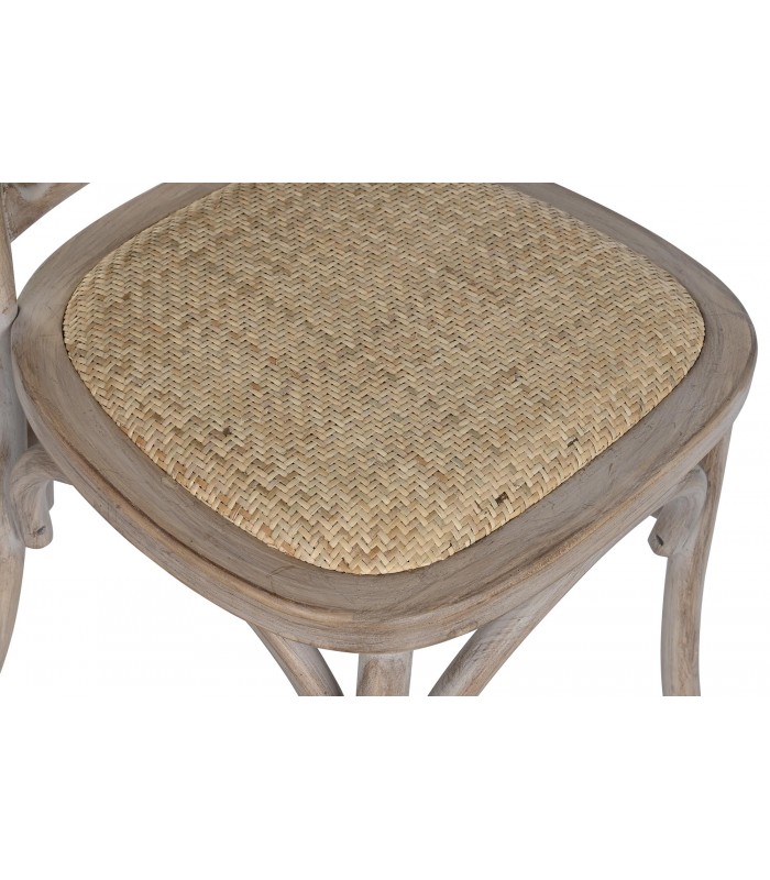 SET/4 SILLAS ABETO/RATAN 45*46*92CM MB-217345