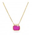 COLLAR ACERO BROMELIA BCO903