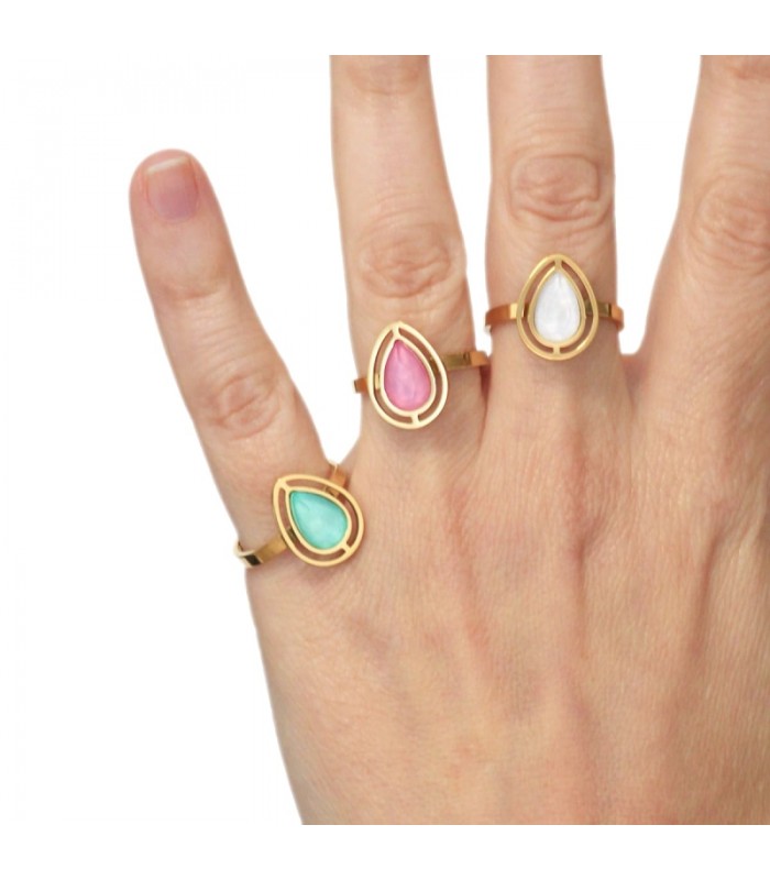 ANILLO ACERO CAMOMILA BAN116