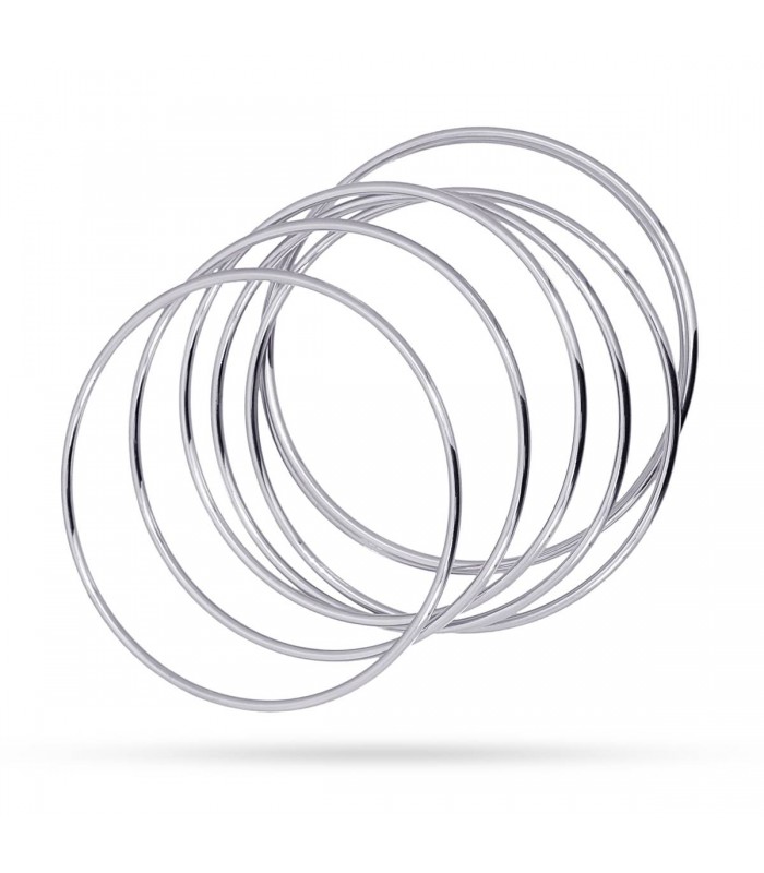 SET/7 BRAZALETES ACERO 2*60MM T60 CPU071