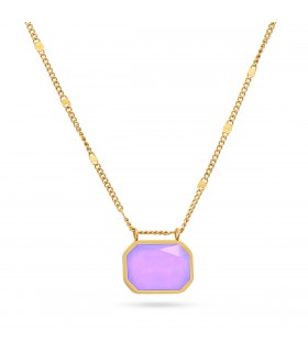 COLLAR ACERO BROMELIA BCO903