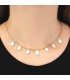 COLLAR ACERO Y CRISTAL CAMOMILA BCO926