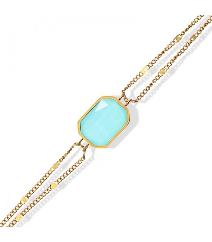 PULSERA ACERO Y ACRILICO BROMELIA CPU032