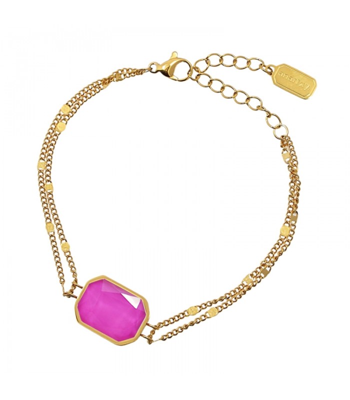 PULSERA ACERO Y ACRILICO BROMELIA CPU032