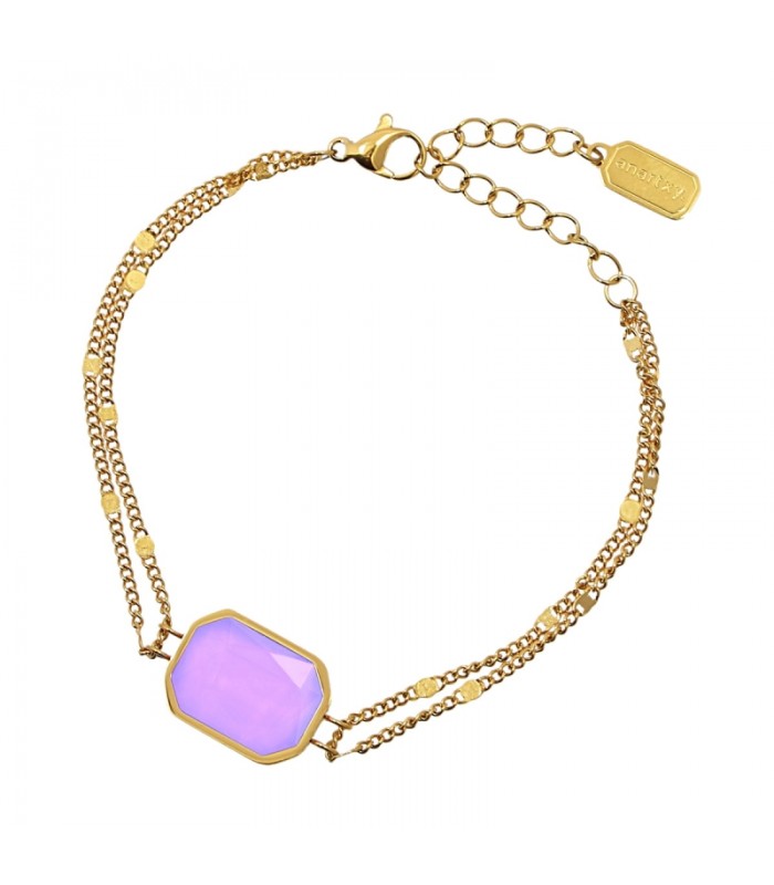 PULSERA ACERO Y ACRILICO BROMELIA CPU032