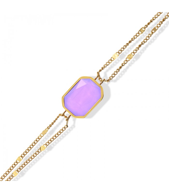 PULSERA ACERO Y ACRILICO BROMELIA CPU032