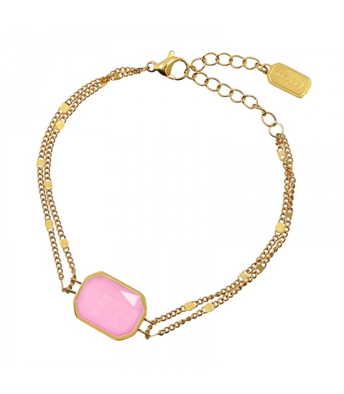 PULSERA ACERO Y ACRILICO BROMELIA CPU032