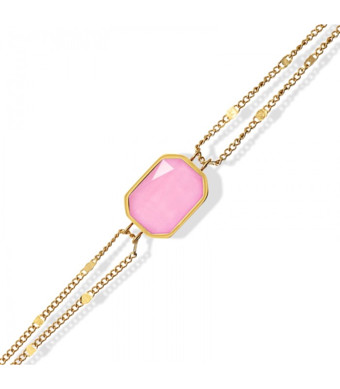 PULSERA ACERO Y ACRILICO BROMELIA CPU032