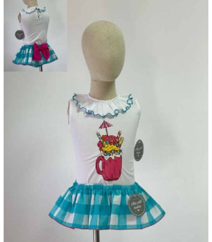 CAMISETA HELADO+BRAGUITA MON PETIT BONBON VM047/8