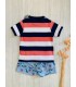 CAMISETA+BERMUDA FONDO MARINO MON PETIT BONBON VM038/43