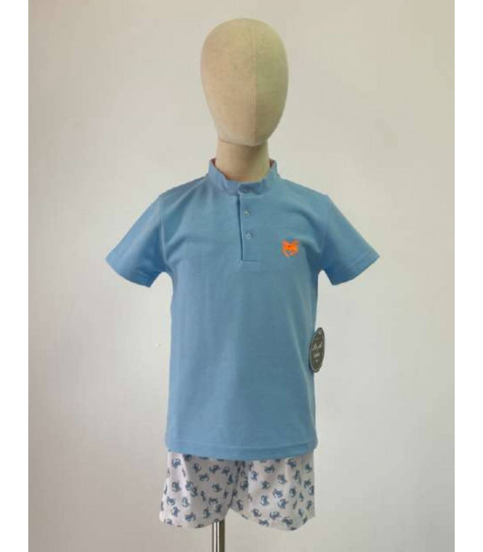 POLO+BERMUDA CANGREJOS MON PETIT BONBON VM073/04361