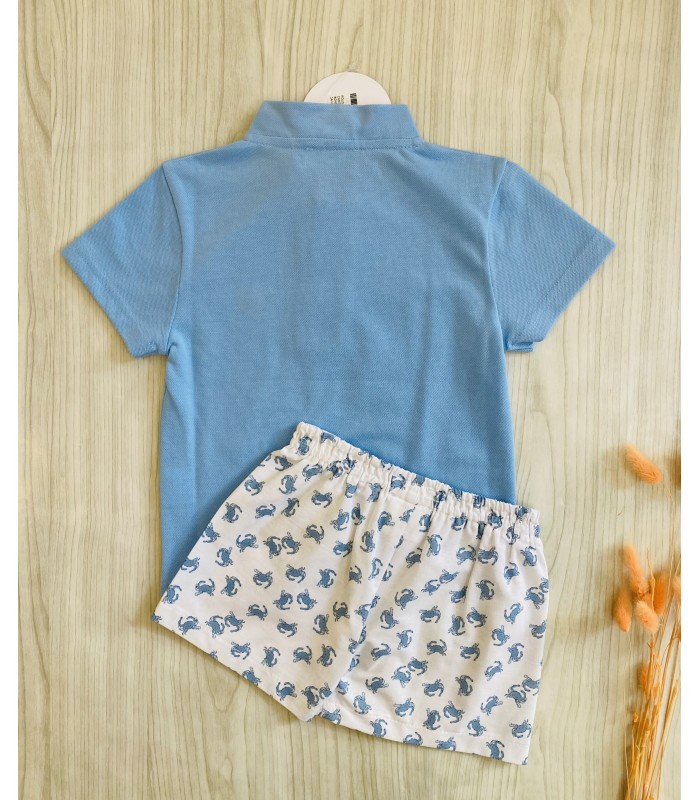 POLO+BERMUDA CANGREJOS MON PETIT BONBON VM073/04361