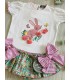 CAMISETA+BRAGUITA LIBERTY/MARIPOSAS MON PETIT BONBON VM005/7