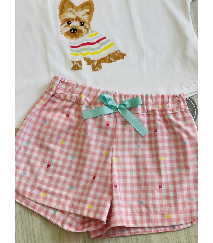 CAMISETA+SHORT YORKSHIRE MON PETIT BONBON VM306/173300