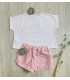 CAMISETA+SHORT YORKSHIRE MON PETIT BONBON VM306/173300