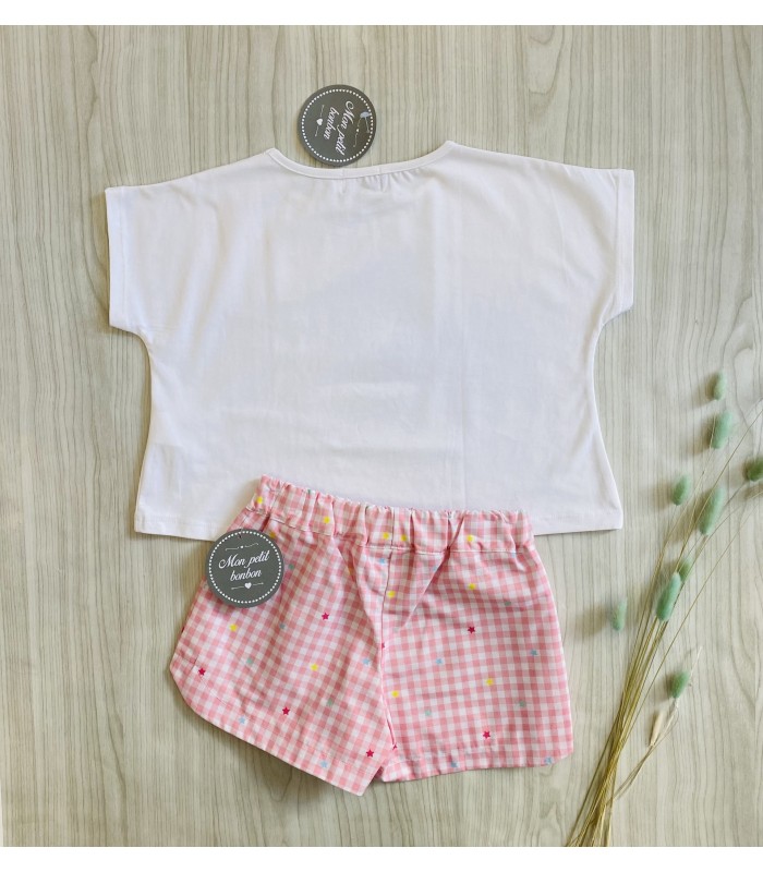 CAMISETA+SHORT YORKSHIRE MON PETIT BONBON VM306/173300