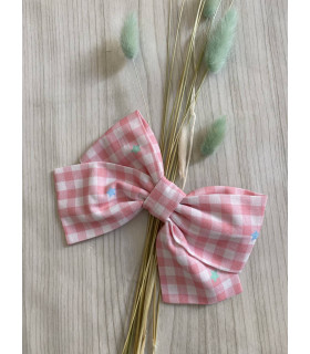 LAZO VICHY ROSA CON ESTRELLAS MON PETIT BONBON VM252