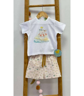 CAMISETA+BERMUDA PLAYA PIO PIO VP611