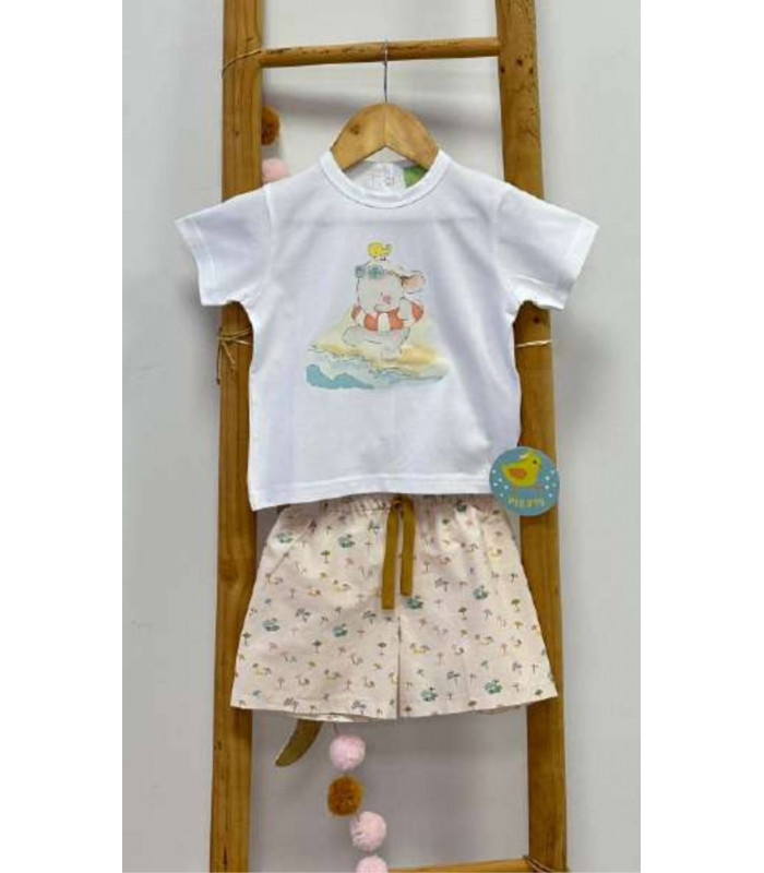 CAMISETA+BERMUDA PLAYA PIO PIO VP611