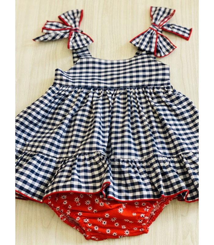 JESUSITO VICHY AZUL MON PETIT BONBON VM140