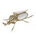 FIGURA ESCARABAJO RESINA ESPEJO 19x12x7CM 567580