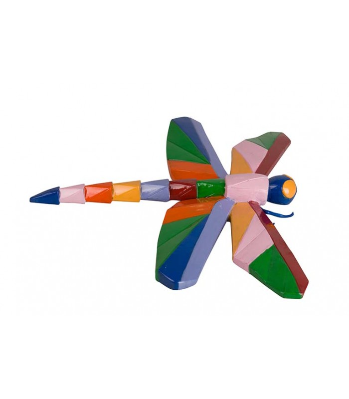 FIGURA LIBELULA RESINA POP ART 36x26x4CM 567560