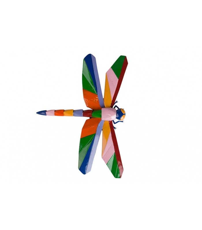 FIGURA LIBELULA RESINA POP ART 36x26x4CM 567560