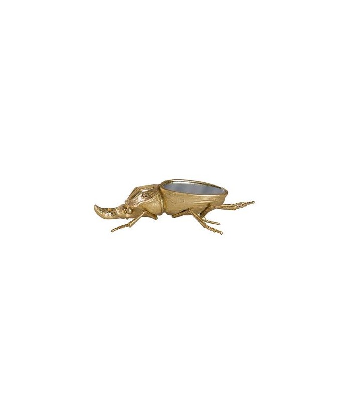FIGURA ESCARABAJO RESINA ESPEJO 19x12x7CM 567580