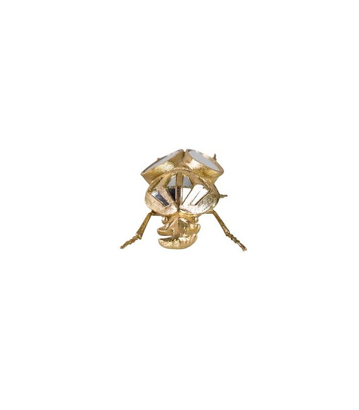 FIGURA ESCARABAJO RESINA ESPEJO 19x12x7CM 567580