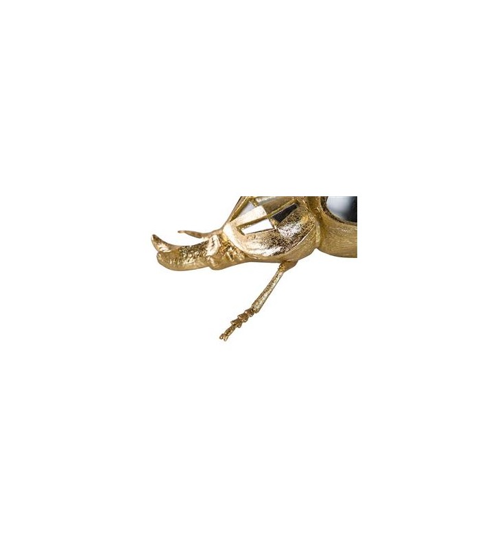 FIGURA ESCARABAJO RESINA ESPEJO 19x12x7CM 567580