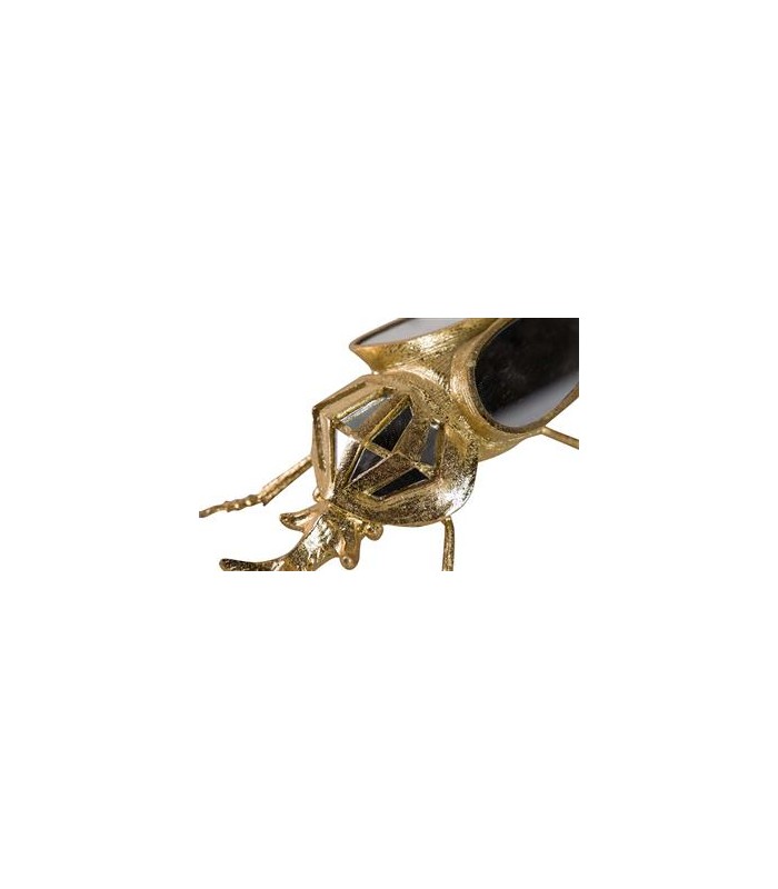 FIGURA ESCARABAJO RESINA ESPEJO 19x12x7CM 567580