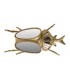 FIGURA ESCARABAJO RESINA ESPEJO 19x12x7CM 567580