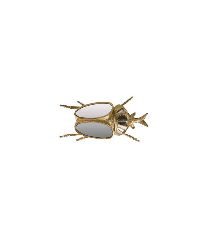 FIGURA ESCARABAJO RESINA ESPEJO 19x12x7CM 567580