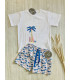 CAMISETA+BERMUDA PALMERAS MON PETIT BONBON VM191/043179