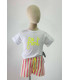 CAMISETA+BERMUDA RAYAS FLUOR MON PETIT BONBON VM177/043161