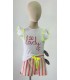 CAMISETA+SHORT RAYAS FLUOR MON PETIT BONBON VM170/173161