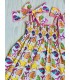 VESTIDO ELÁSTICO CARACOLAS MON PETIT BONBON VM05289