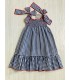 VESTIDO ELÁSTICO VICHY AZUL MON PETIT BONBON VM148