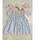VESTIDO ELÁSTICO CANGREJOS MON PETIT BONBON VM05261