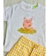 CAMISETA+PANTALON CERDITO PIO PIO VP665