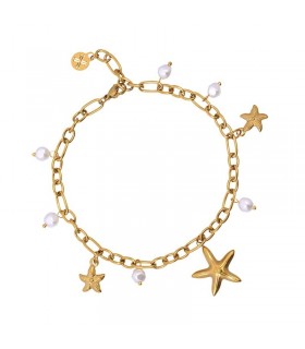 TOBILLERA MUHITA ACERO Y PERLAS ATO263